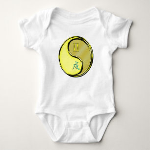 Gemini & Metal Dog Baby Bodysuit