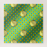 Gemini & Metal Dog Jigsaw Puzzle<br><div class="desc">For those born under the sign of Gemini in the Year of the Metal Dog.</div>