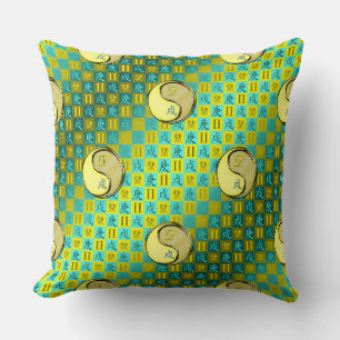 Gemini & Metal Dog Throw Pillow