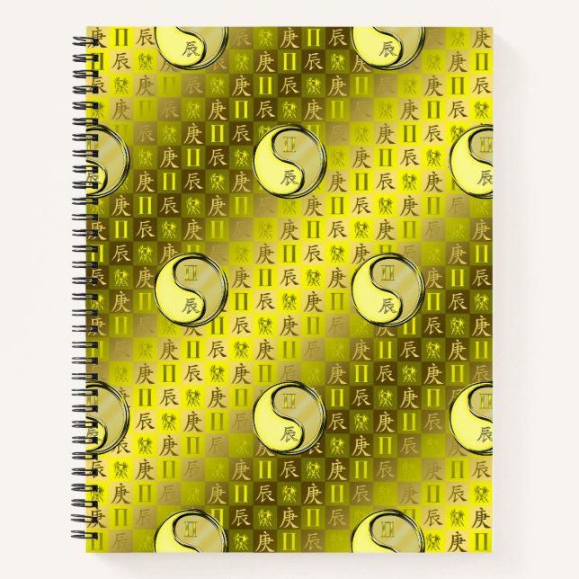Gemini & Metal Dragon Notebook (Front)