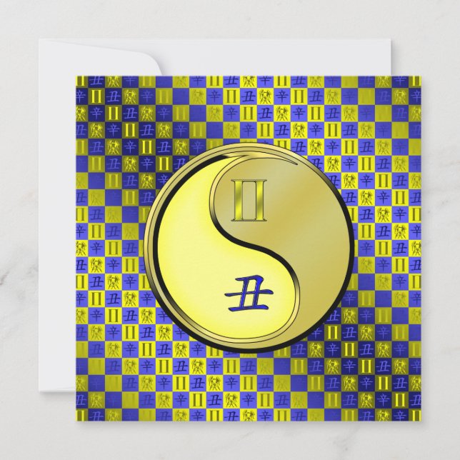 Gemini & Metal Ox Card (Front)