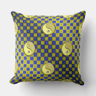 Gemini & Metal Ox Throw Pillow
