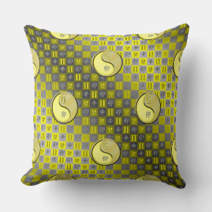 Gemini & Metal Rabbit Throw Pillow
