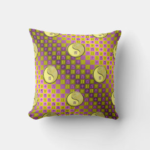 Gemini & Metal Rooster Throw Pillow