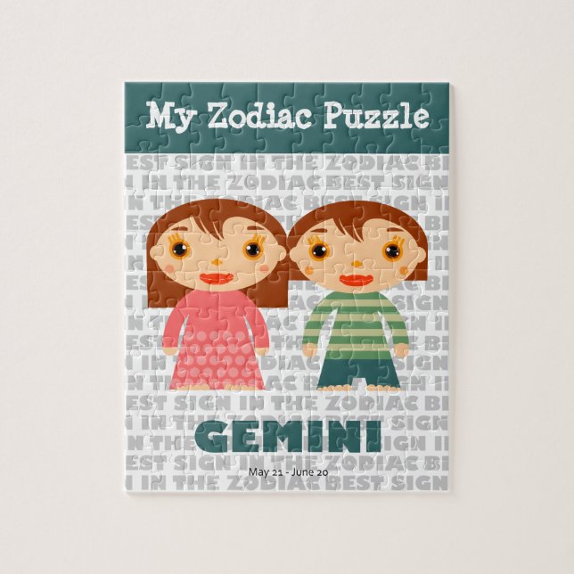 Gemini, Mon Puzzle Zodiac (Vertical)