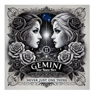 Gemini “Never Just One Thing” Glossy Poster 