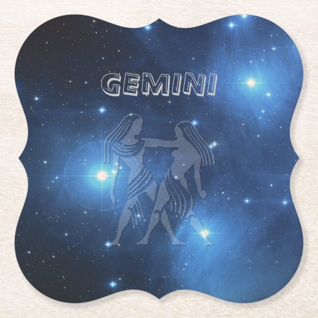 Gemini Paper Coaster (Front)