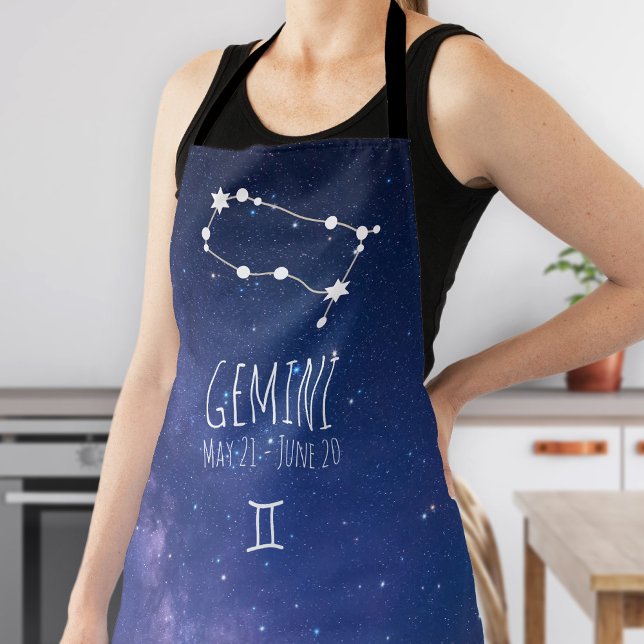 Gemini | Personalized Zodiac Constellation Apron (Creator Uploaded)