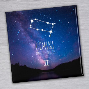 Gemini Personalized Zodiac Constellation Magnet