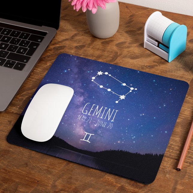 Gemini | Personalized Zodiac Constellation Mouse Pad (Creator Uploaded)