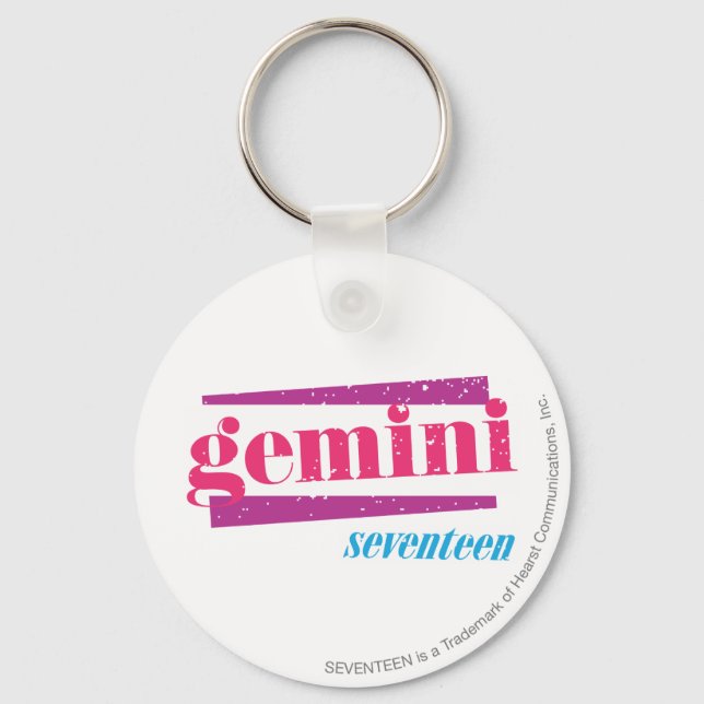 Gemini Pink Keychain (Front)