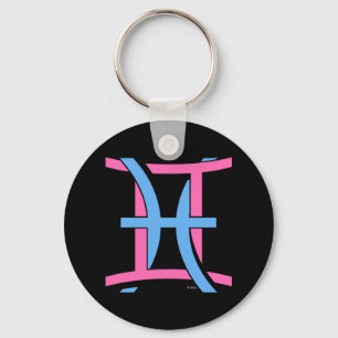 Gemini & Pisces PkBl Keychain