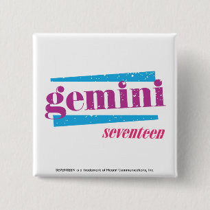 Gemini Purple 2 Inch Square Button