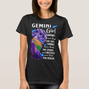 Gemini Queen Sweet As Candy Birthday Gift For Blac T-Shirt