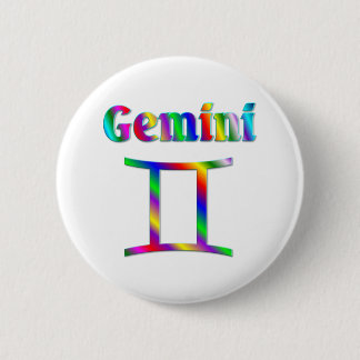 Gemini Rainbow 2 Inch Round Button
