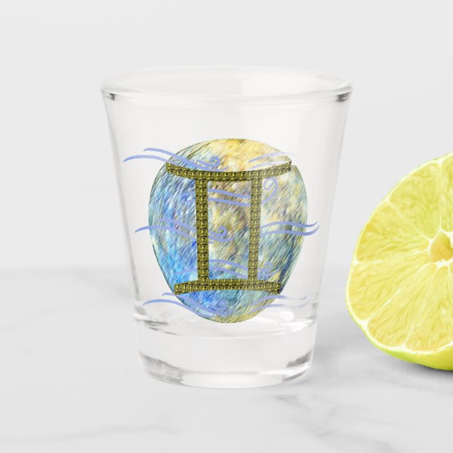 Gemini Shot Glass (Front)