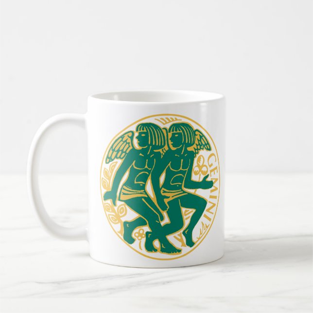 Gemini Sign of the Zodiac Coffee Mug (Left)