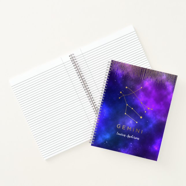 Gemini Sign Personalized Journal - Office (Inside)