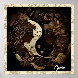 Gemini Sign Wall Art 