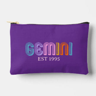 Gemini sign zodiac colourful typography modern Bag