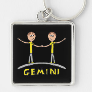 Gemini Star Sign Keychain