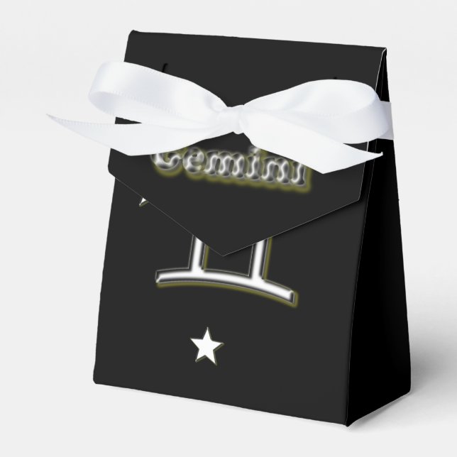 Gemini symbol favor box (Front Side)