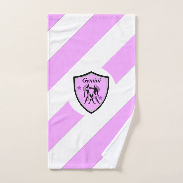 Gemini symbol   hand towel (Hand Towel)