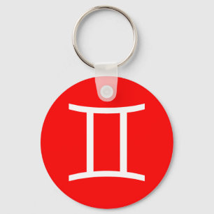 Gemini Symbol Keychain