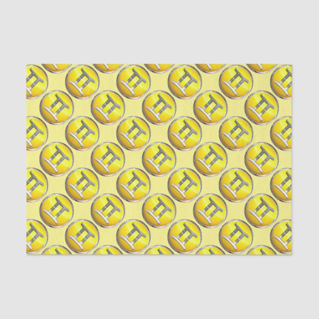 Gemini Symbol Tissue Paper (Front)