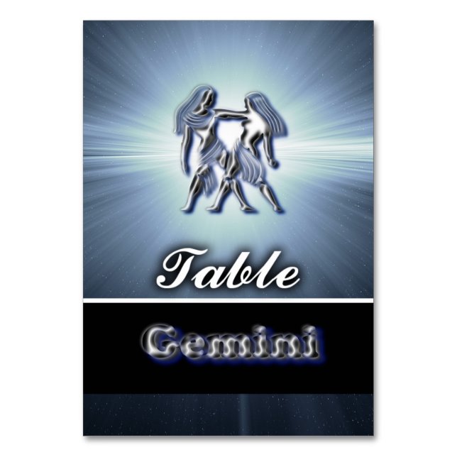 Gemini Table Number (Front)