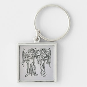 Gemini (the Twins) an illustration from the 'Poeti Keychain