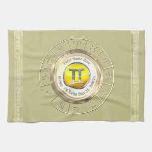 Gemini - The Twins Astrological Sign Kitchen Towel
