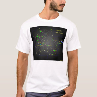 Gemini the Twins Constellation T-Shirt