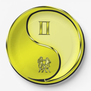Gemini the Twins Paper Plate