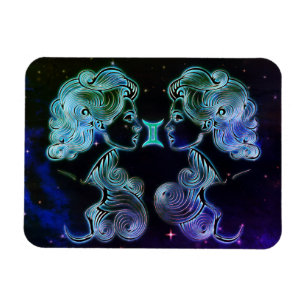 gemini the twins zodiac magnet
