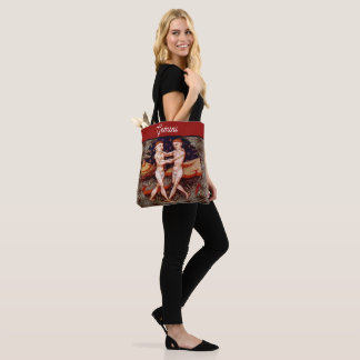 Gemini the Twins Zodiac Sign Birthday Party Tote Bag