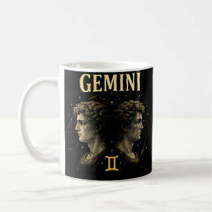 Gemini Twin Symbol Modern Astrology Birthday Gift Coffee Mug