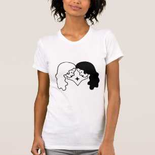 Gemini twins black zodiac astrology star sign T-Shirt
