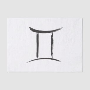 GEMINI Twins Duality Zodiac May June Astrology Tissue Paper