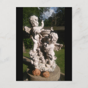 GEMINI TWINS & OKLAHOMA ROSE ROCK POSTCARD