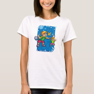 Gemini Twins playing tennis in the Stars T-Shirt