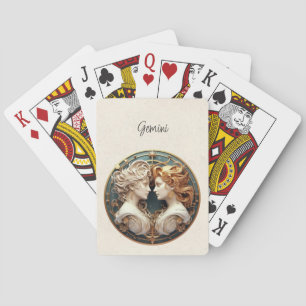 Gemini Twins Zodiac Minimalist Playing Cards