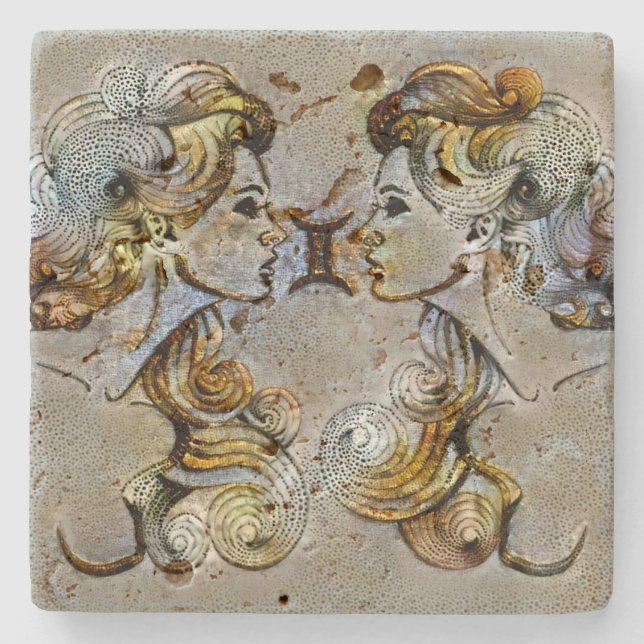 Gemini Venice Stone Coaster (Front)