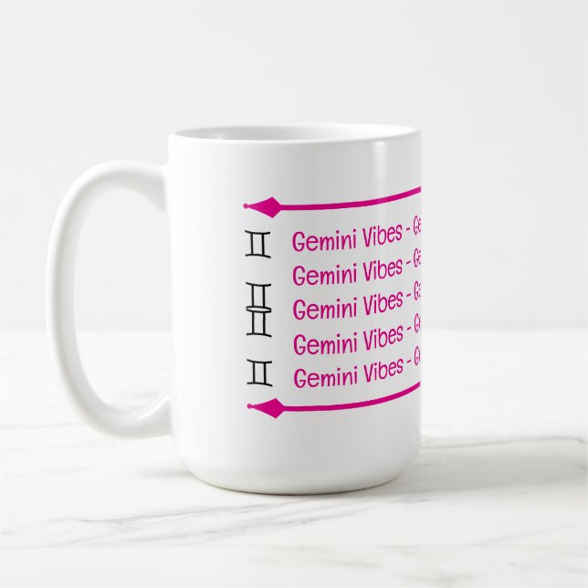 Gemini Vibes Coffee Mug (Left)