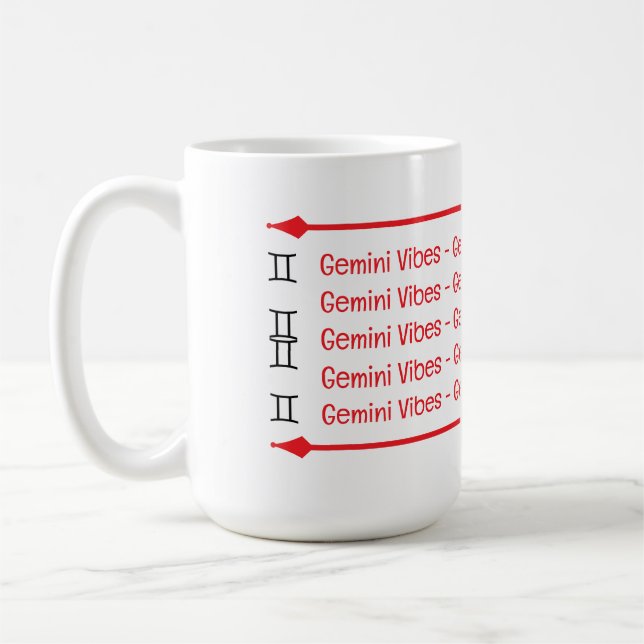 Gemini Vibes Coffee Mug (Left)