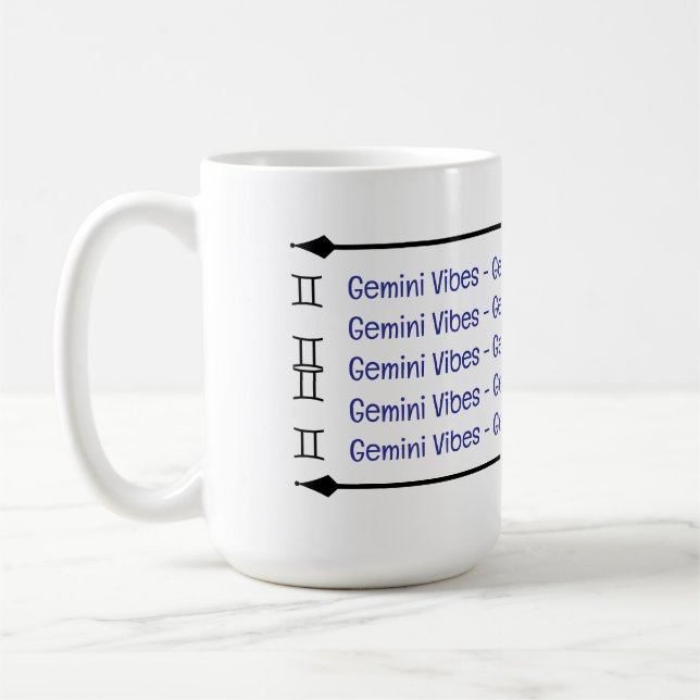 Gemini Vibes Coffee Mug (Left)
