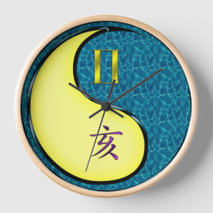 Gemini & Water Boar Clock