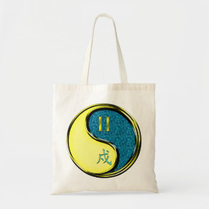 Gemini & Water Dog Tote Bag