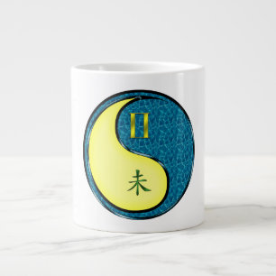 Gemini & Water Goat Large Coffee Mug