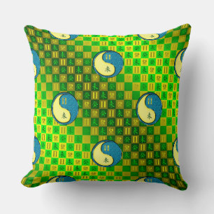 Gemini & Water Goat Throw Pillow